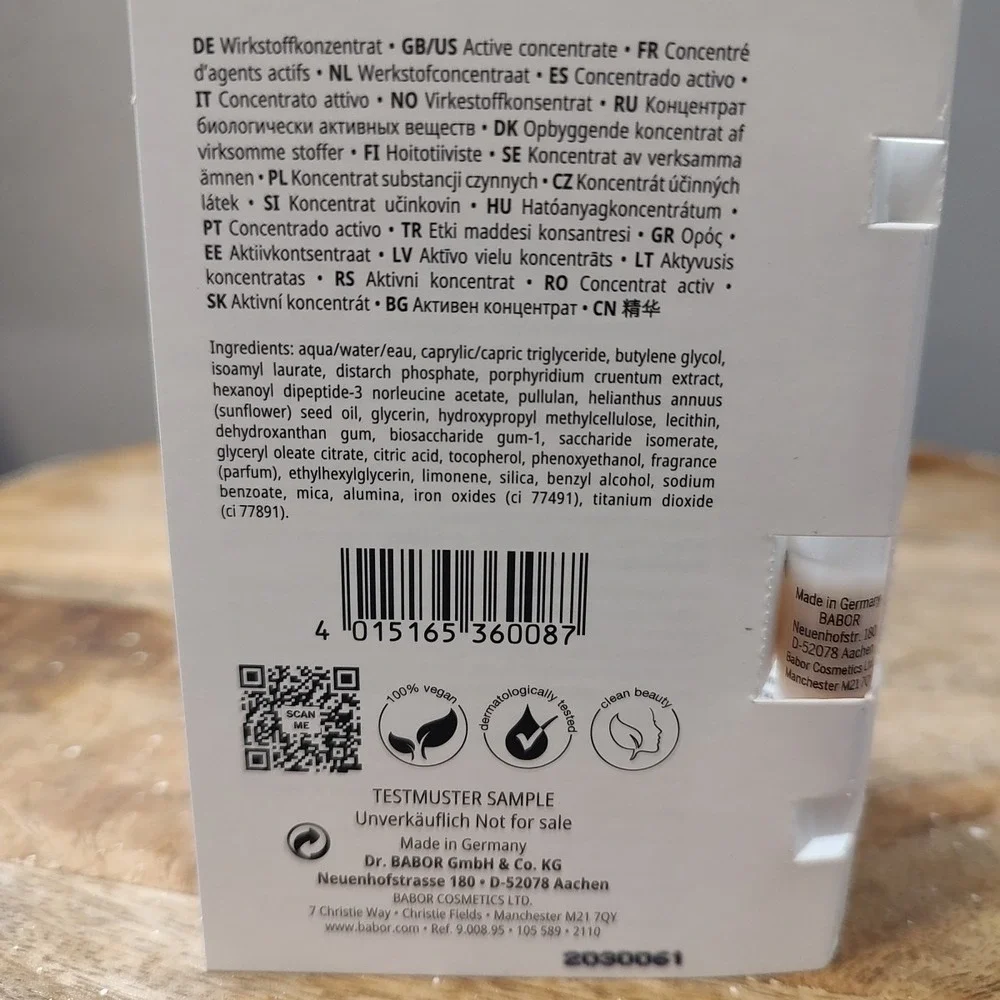 BABOR Perfect Glow‎ Ampoule Concentrate  Sample New